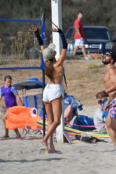 Alessandra Ambrosio In A Tiny Bikini Playing Beach Volleyball Photos The Fappening