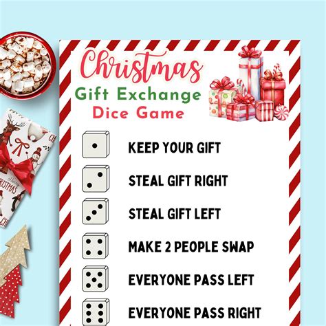 White elephant gift game gift exchange rules dice game christmas gift