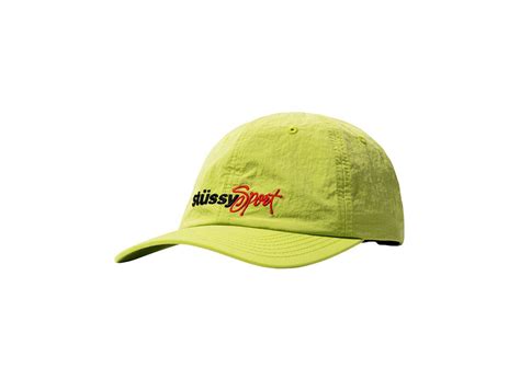 Stussy WASHED NYLON SPORTS CAP Lime の新品 中古フリマ 通販 スニダン