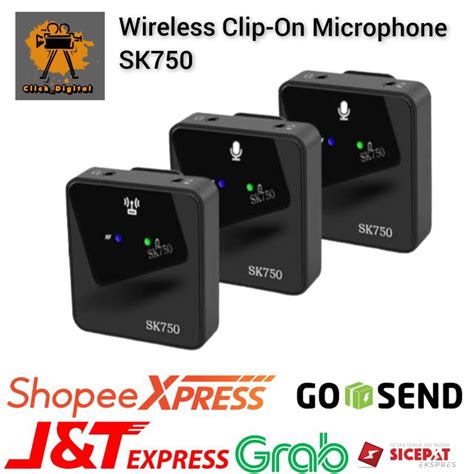 Jual Microphone Clip On Wireless Sk Dual Mini Mic For Camera