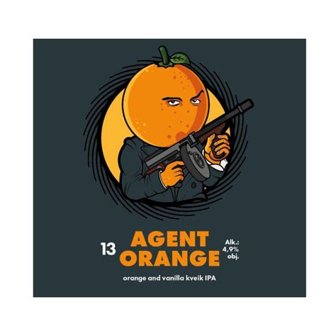 Crazy Clown Agent Orange 13 0,75 Orange Kveik IPA - Pivotéka BeerGeek