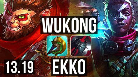 WUKONG Vs EKKO JNG 3 5M Mastery 6 1 11 700 Games Dominating