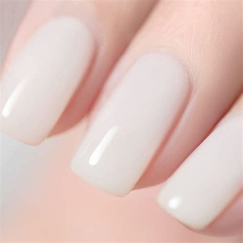 Vishine Vernis Gel Semi Permanent Blanc Laiteux Vernis Ongles French