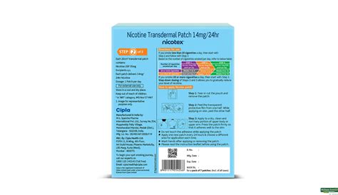 Buy Nicotex Nicotine Transdermal Mg Patch Pieces Online At Best