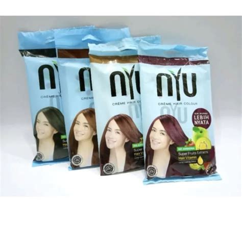 Nyu Creme Hair Colour Sachet Pewarna Rambut Sachet Semir Lazada Indonesia