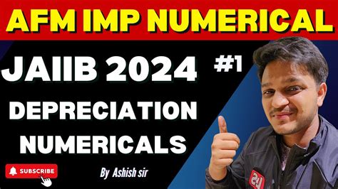 Depreciation Numerical 1 JAIIB AFM Numerical Most Important