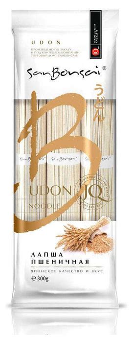 Лапша пшеничная SanBonsai Udon, 300 г, 4 шт - купить с доставкой по ...