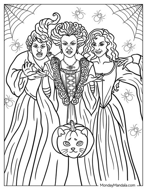 Halloween Coloring Sheets Hocus Pocus Coloring Pages