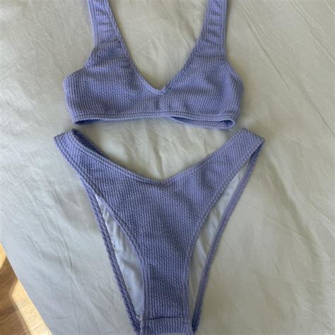 Collusion Purple Lavender Bikini Set Never Worn Depop