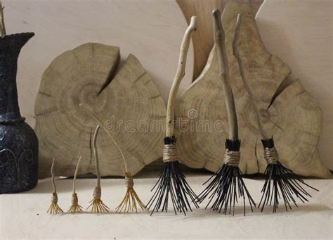 Handmade witch broomstick stock photo. Image of equipment - 128632866