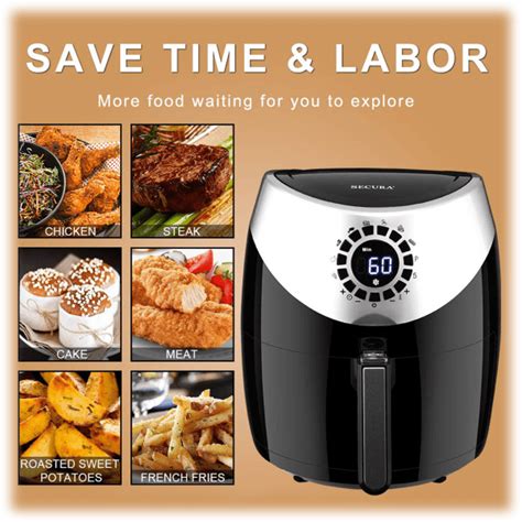 Secura Digital 53qt Xl 1700w Air Fryer