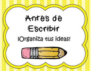 Proceso De Escritura Carteles Spanish Writing Process Anchor Charts