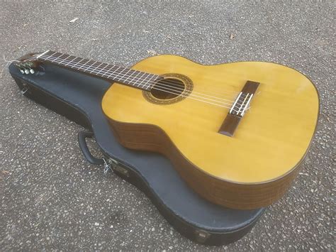 70s Aria A554 Classical Acoustic Guitar Japan With Case Reverb