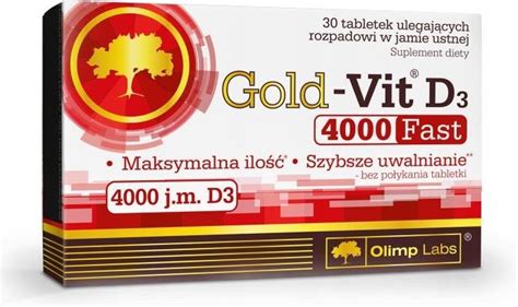 Olimp Laboratories Gold Vit D3 4000 Fast Witamina D 30Tabl Opinie I