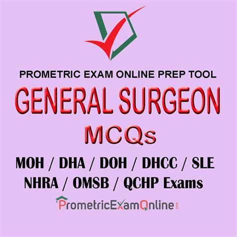 General Surgeon Prometric Exam Practice MCQs Online 2024 Mock Tests