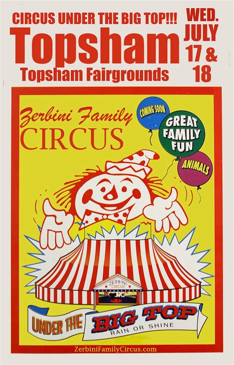 Maine Circus History: Zerbini Family Circus 2018 Schedule for Maine