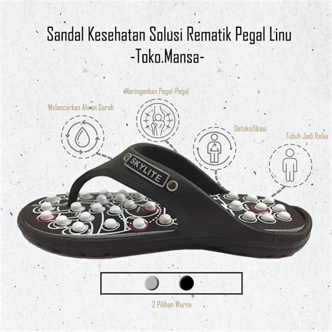 Jual Sandal Kesehatan Sandal Terapi Sandal Rematik Sandal Akupuntur