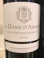 2014 Château Armens La Dame d Armens Saint Émilion Grand Cru Vivino