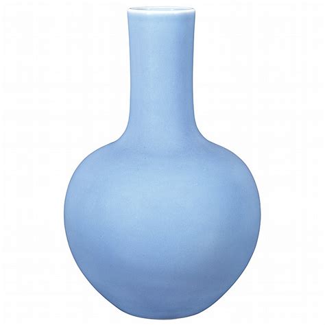 Chinese Lavender Blue Glazed Porcelain Bottle Vase