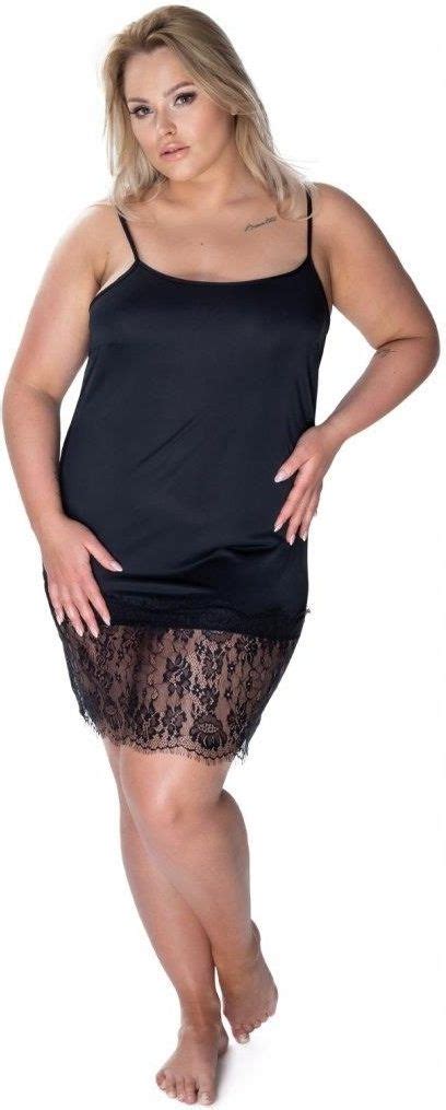 MEWA Lingerie Wyjątkowa halka damska Corsa z koronką Kolor Czarny Rozm Ceny i opinie