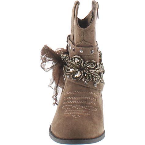 Not Rated Womens Midas Faux Suede Western Ankle Boots