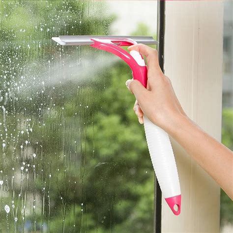 Buy Window Glass Cleaning Brushes Cleaner Wiper Multifunctional Spray Water