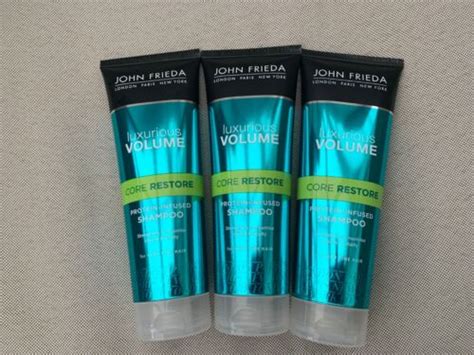 3 X John Frieda JF Luxurious Volume Core Restore Protein Infused