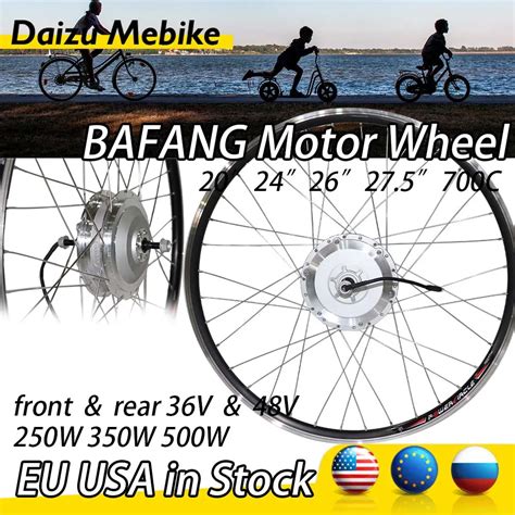 Front BAFANG Motor Wheel 36v 48v 250w 350w 500w 36 Spokes 9 Pins