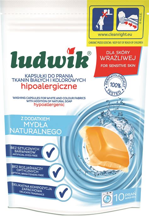 INCO Ludwik hipoalergiczne kapsułki do prania tkanin białych i kolorowych