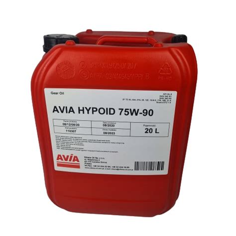 Syntetyczny olej do skrzyni GL-5 75W90 20L AVIA - porównaj ceny ...