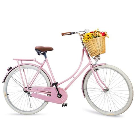 Bicicleta Vintage Retrô Vênus Rosa Feminina Aro 28 Echo Vintage