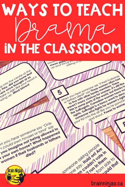 Ways To Teach Drama In The Classroom Ninja Notes Drama Education