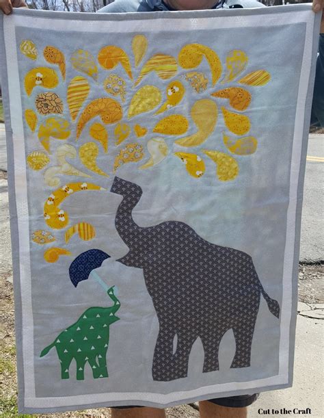 Finished An Elephant Applique Quilt For My Brand New Nephew R Quilting