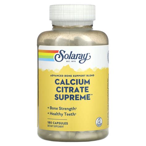 Solaray Calcium Citrate Supreme Capsules