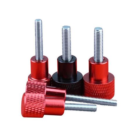 M6 M8 M10 Aluminium Stainless Knurled Thumb Screw Hand Grip Knob Head