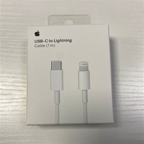 Logo Original Apple Iphone Lightning Cable Cargador W Usb C Adaptador