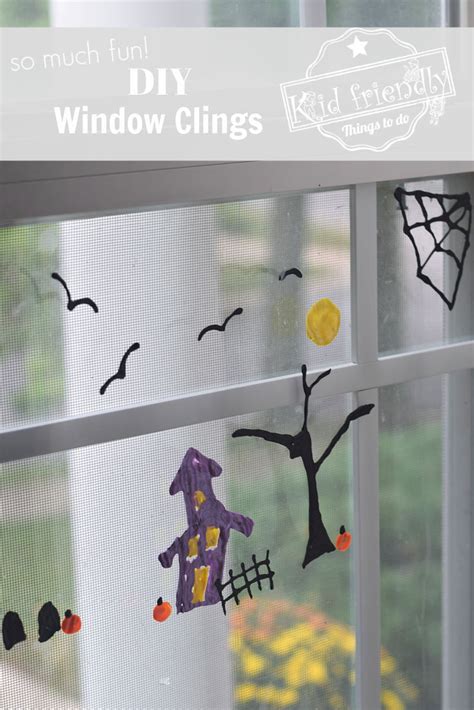 DIY Halloween Window Clings