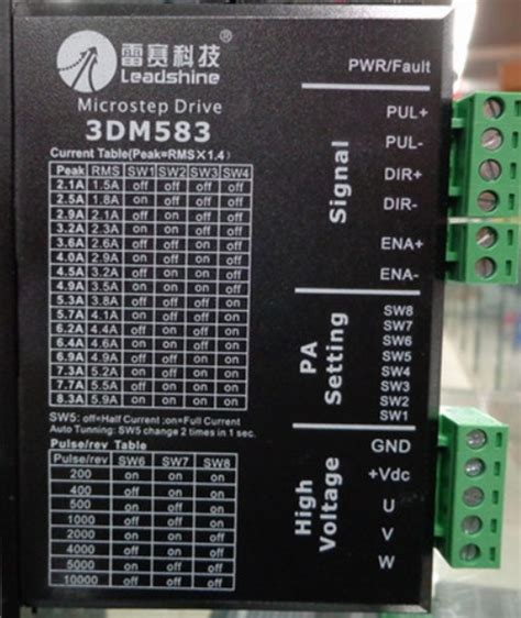 Leadshine Dm Phase Microstepping Driver Dc V A Lrr Ebay