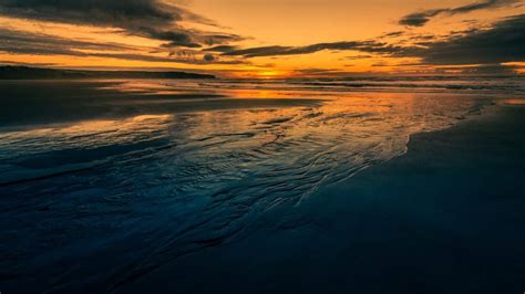 Foto Gratis Mare Spiaggia Alba Crepuscolo Tramonto Oceano Acqua