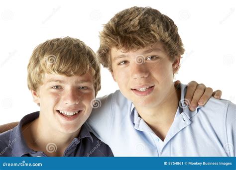 Two Brothers Happy Together Stock Image - Image of boys, caucasian: 8754861