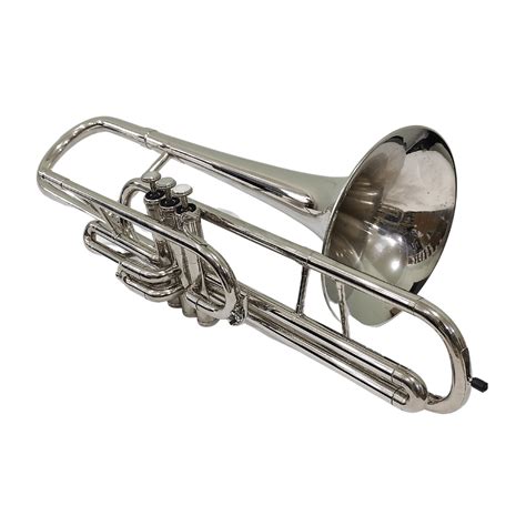 Trombone De Pisto D Weril F Niquelado Usado Atelier Sopros E