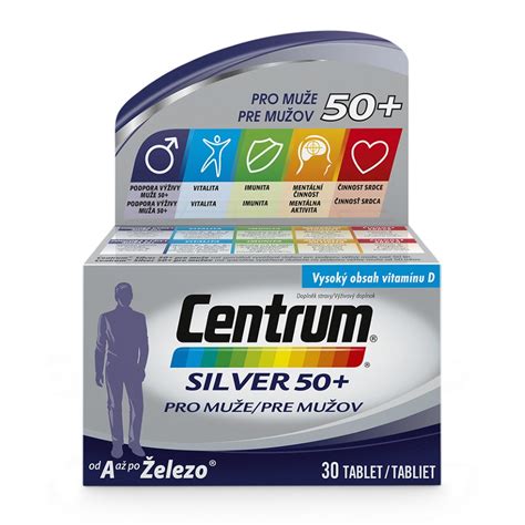 Multivitamin Centrum Silver 50 Pro Muže 30tbl Euc Lékárna