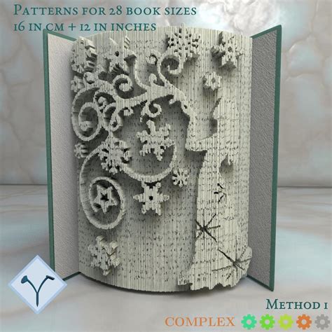 Winter Frost Queen Book Folding Pattern Instruction Diy Etsy