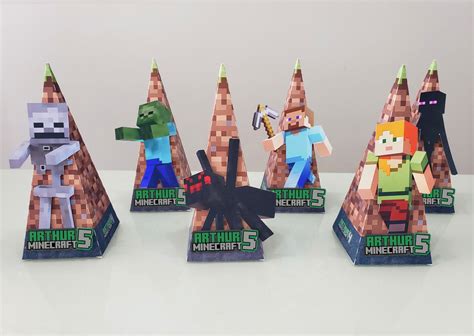 Kit A Caixas Personalizadas Lembracinhas Festa Minecraft Elo