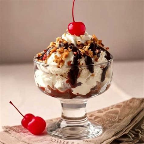 cherry sundae  classic dessert treat happy baking days