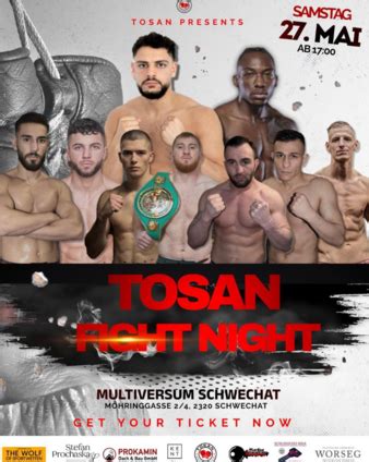 Tosan Fight Night | Kickboxing, MMA, & Boxing Event | Tapology