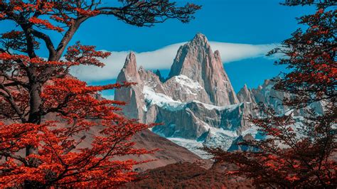 Monte Fitz Roy In Los Glaciares National Park Backiee