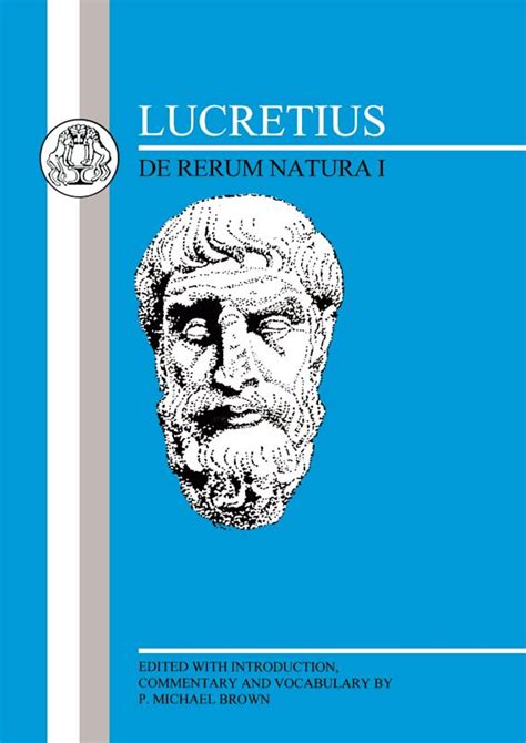 Lucretius De Rerum Natura I Latin Texts Titus Lucretius Carus