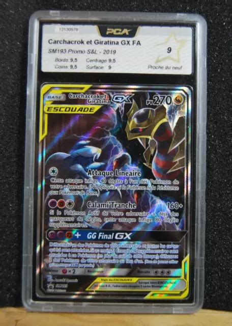 Carte Pok Mon Carchacrok Et Giratina Gx Promo Sm Pca Fr