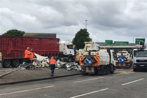 Overturned Lorry Sheds Scrap Metal To Shut Down One Of Liverpools